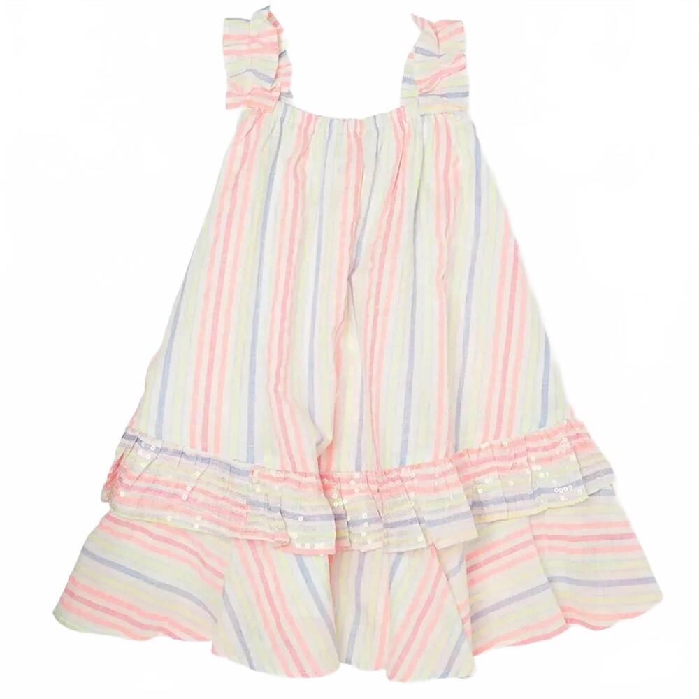 NEW BILLIEBLUSH girls striped sleeveless dress in multi